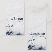 Dirty, verklebt und zerknittert visitenkarte (Vorne/Hinten)