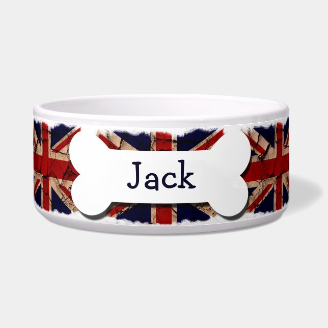 Dirty Vintag UK Personalisiert Napf (Vorderseite)