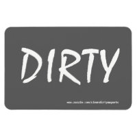 Dirty w/website address 4x6 Rechteckige Foto magaz