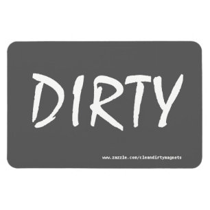 Dirty w/website address 4x6 Rechteckige Foto magaz Magnet