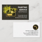 Dirty Wall Paint Spritzer Malerei Visitenkarte (Vorne/Hinten)