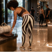 "DIRTY ZEBRA" - AKTIVEWEAR LEGGINGS