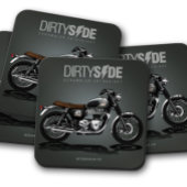 Dirtyside Motorrad-Untersetzer | Motorrad-Unterset Getränkeuntersetzer