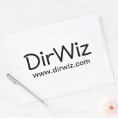 DirWiz Oval Ovaler Aufkleber (Umschlag)