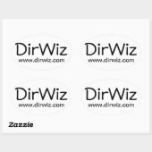 DirWiz Oval Ovaler Aufkleber (Blatt)