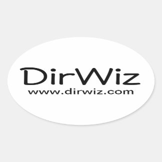 DirWiz Oval Ovaler Aufkleber