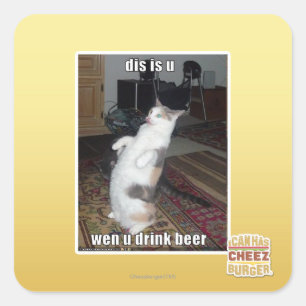 DIS ist u Quadratischer Aufkleber