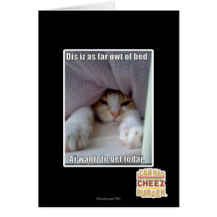 DIS iz als weit owt des Betts.