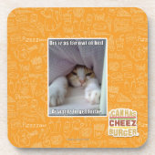 DIS iz als weit owt des Betts. Getränkeuntersetzer (Vorderseite)