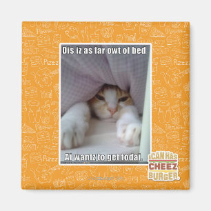 DIS iz als weit owt des Betts. Magnet