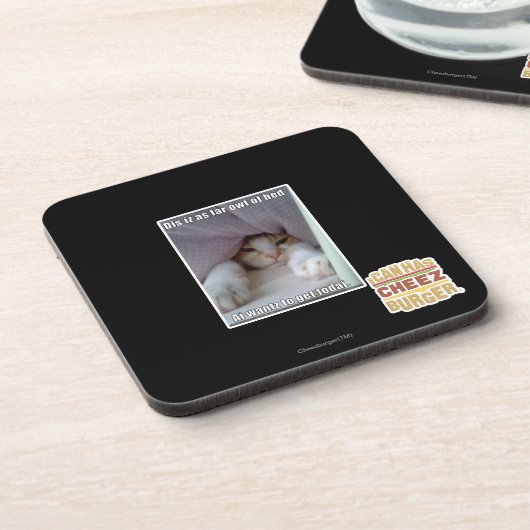 DIS iz als weit owt des Betts. Untersetzer (Linke Seite)