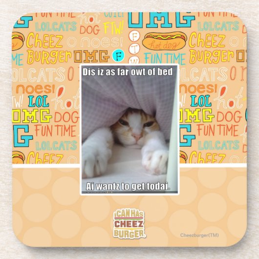 DIS iz als weit owt des Betts. Untersetzer (Vorderseite)