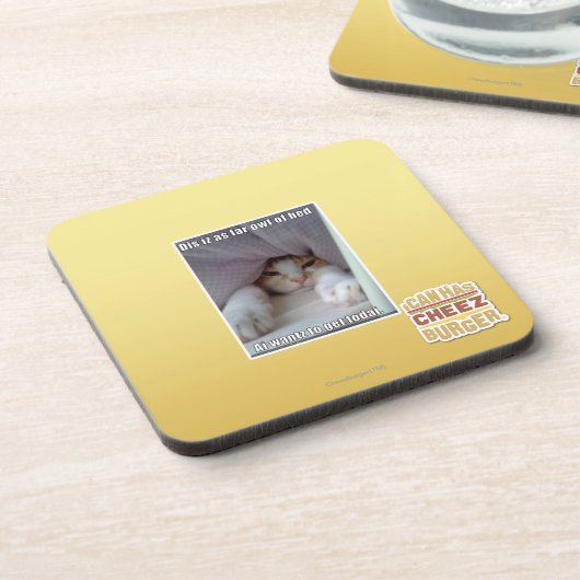 DIS iz als weit owt des Betts. Untersetzer (Linke Seite)