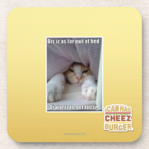 DIS iz als weit owt des Betts. Untersetzer