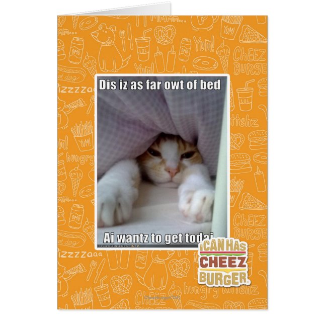 Dis iz bis zum Bett. (Vorne)