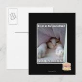 Dis iz bis zum Bett. Postkarte (Vorne/Hinten)