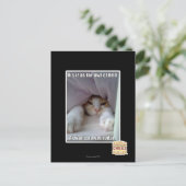 Dis iz bis zum Bett. Postkarte (Stehend Vorderseite)
