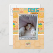 Dis iz bis zum Bett. Postkarte (Vorne/Hinten)