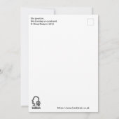 Dis-Kreuzung, Tinte zeichnend Flachkarte (Rückseite)
