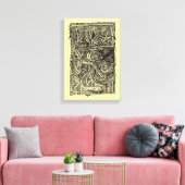 Dis-Kreuzung, Tinte zeichnend Leinwanddruck (Insitu (Wohnzimmer))