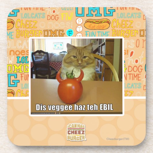 DIS veggee haz das EBIL Untersetzer (Vorderseite)