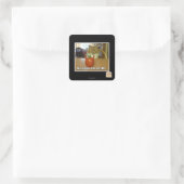 Dis veggee haz EBIL Quadratischer Aufkleber (Tasche)