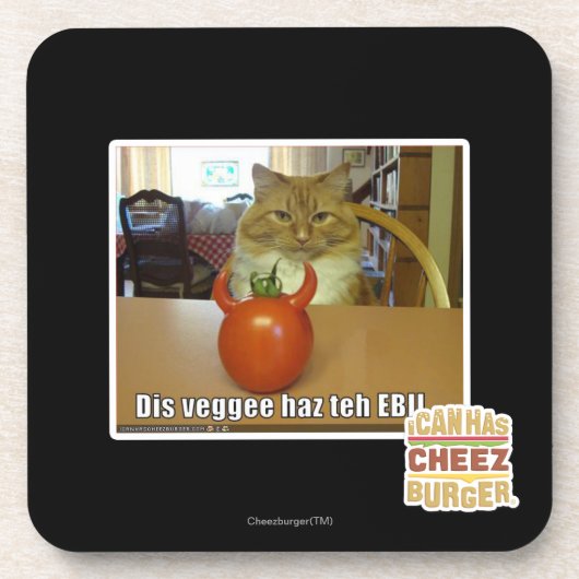 Dis veggee haz EBIL Untersetzer (Vorderseite)