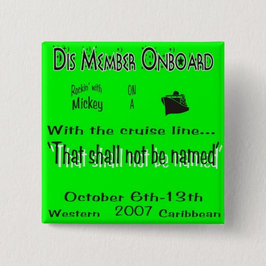 DIS verschalt pin8B Button (Vorderseite)