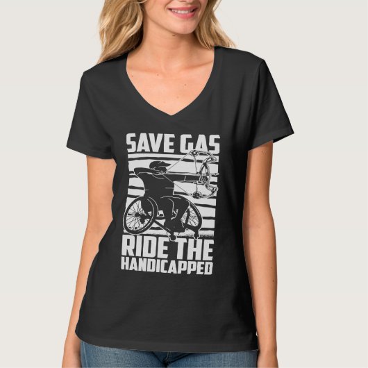 Disability Hilarious Handicapped Disabled Wheelcha T-Shirt (Vorderseite)