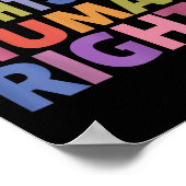 Disability Rights Are Human Rights Equality Trans  Poster (Ecke)