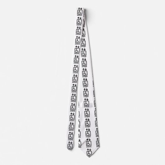 Disabled People Elevator Krawatte (Rückseite)