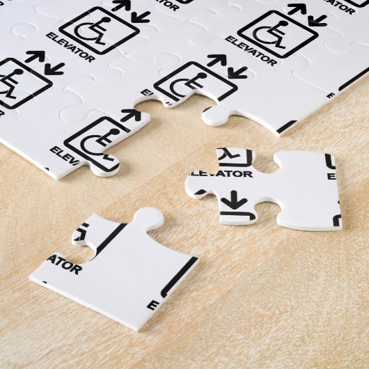 Disabled People Elevator Puzzle (Seite)