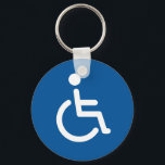 Disabled symbol schlüsselanhänger<br><div class="desc">The classic blue and white disabled symbol.</div>