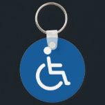 Disabled symbol schlüsselanhänger<br><div class="desc">The classic blue and white disabled symbol.</div>