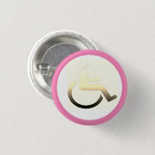 Disabled Symbol & wheelfleisch / disability button (Vorne & Hinten)