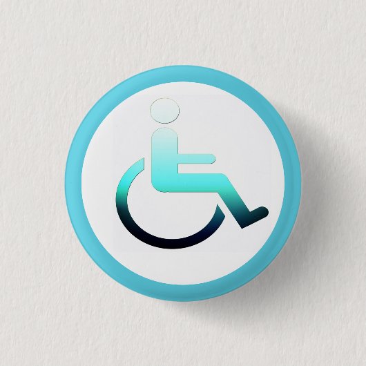 Disabled Symbol & wheelfleisch / disability button (Vorderseite)