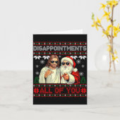 Disapintments All Of You Jesus Christmas Ugly Swea Karte (Gelbe Blume)