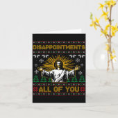 Disapintments All Of You Jesus Christmas Ugly Swea Karte (Gelbe Blume)
