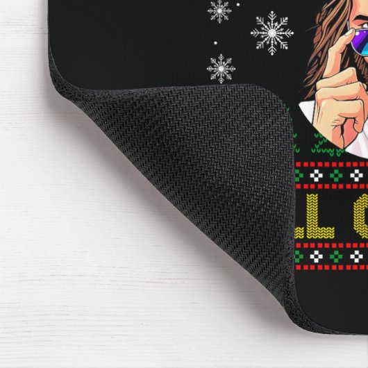 Disapintments All Of You Jesus Christmas Ugly Swea Mousepad (Ecke)