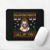 Disapintments All Of You Jesus Christmas Ugly Swea Mousepad (Mit Mouse)