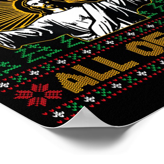 Disapintments All Of You Jesus Christmas Ugly Swea Poster (Ecke)