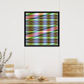 Disappearing Light Blue Color Poster (Küche)