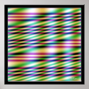 Disappearing Light Blue Color Poster