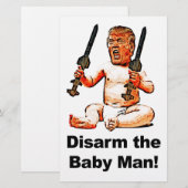 Disarm the Baby Man Briefpapier (Vorne/Hinten)