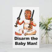 Disarm the Baby Man Briefpapier (Stehend Vorderseite)
