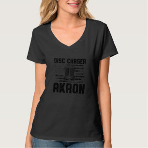 Disc Chaser Akron Lustiger Disc Golf Humor Golfer T-Shirt