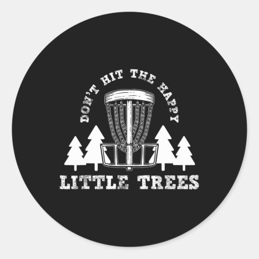 Disc Golf _10  Runder Aufkleber (Vorderseite)