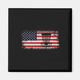 Disc Golf Amerikanische Flagge - Rot Weiß Und Blau Magnet