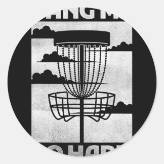 Disc Golf Apparel Men Funny Bang Me So Hard Flying Runder Aufkleber