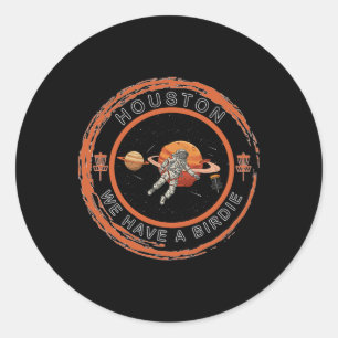 Disc Golf Astronaut Wir haben einen Birdie  Runder Aufkleber